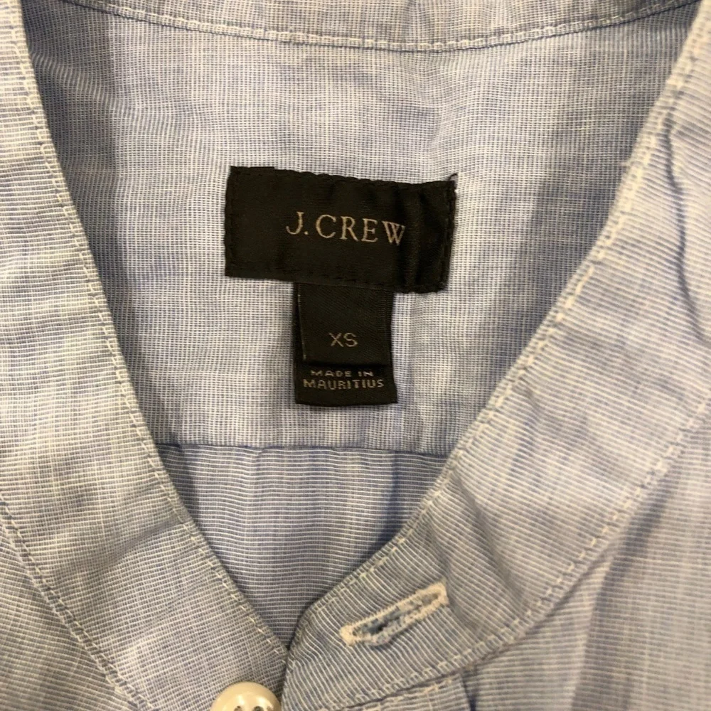 J. Crew Band-collar Button Down Shirt